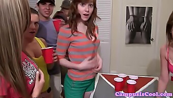 Crazy College Girls Get Kinky At Wild Dorm Party